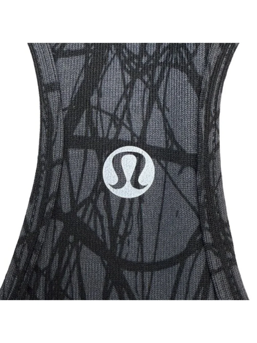 Lululemon Cool Racerback In Coal Ground Nesting Black Bird
